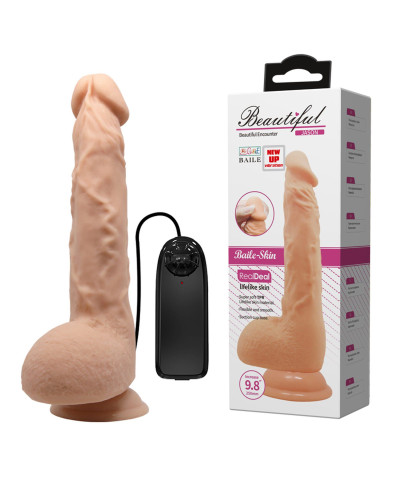 Sztuczny penis dildo realistyczne wibracje 24 cm