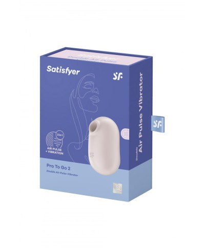 Stymulator powietrzny Satisfyer Pro To Go 2 beżowy