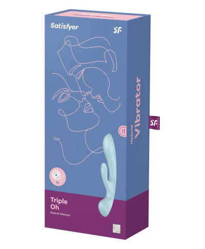 Króliczek wibrator masaż łechtaczki satisfyer blue