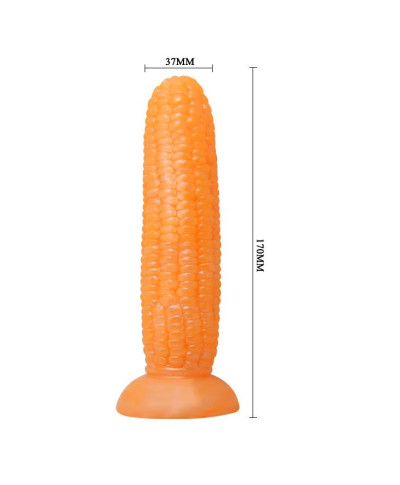 Kolba kukurydzy dildo do zabawy z przyssawką 17 cm