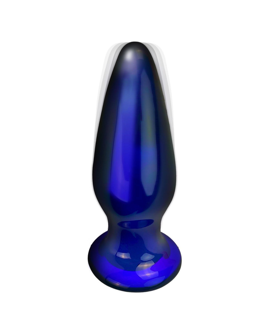 Szklany wibrujący korek analny sex buttplug 11cm