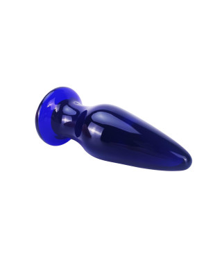 Szklany wibrujący korek analny sex buttplug 11cm