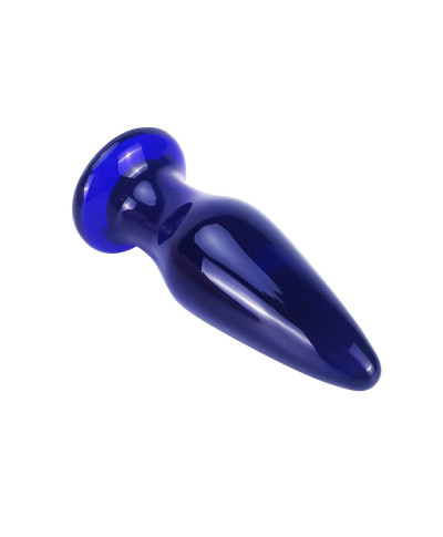 Szklany wibrujący korek analny sex buttplug 11cm