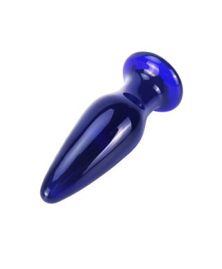 Szklany wibrujący korek analny sex buttplug 11cm