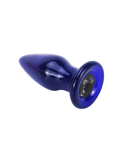 Szklany wibrujący korek analny sex buttplug 11cm