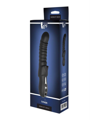 Wibrator z sex masażerem łechtaczki 23cm 7 trybów