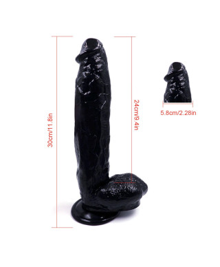 Gruby duży realistyczny penis dildo członek 28cm