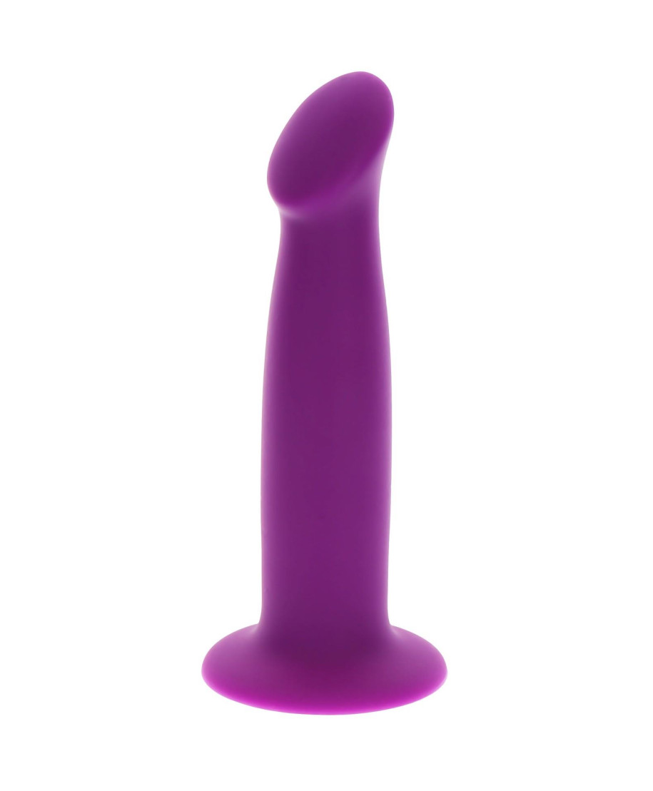 Wąskie dildo z przyssawką do uprzęży strap-on 15cm