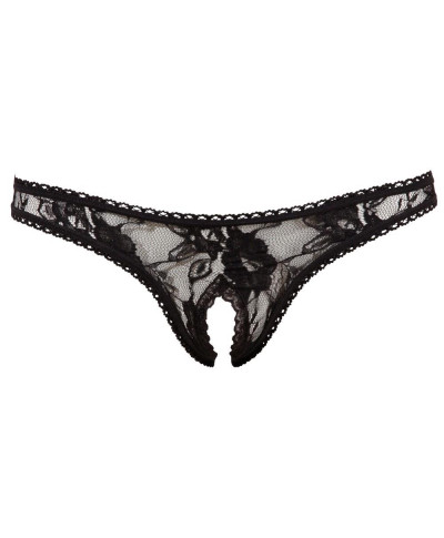 Crotchless String black M