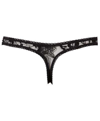 Crotchless String black XL