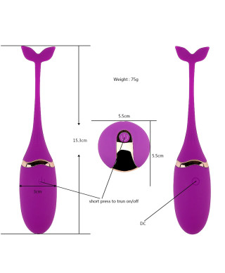 Vibratong egg pink USB