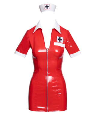 Vinyl Nurse red L