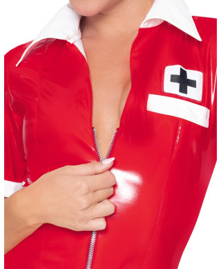 Vinyl Nurse red L