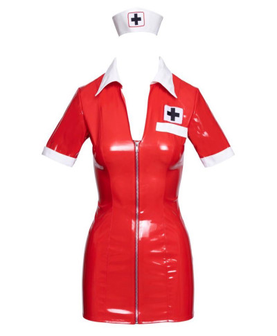 Vinyl Nurse red L