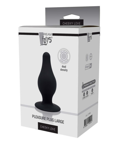 CHEEKY LOVE DUAL DENSITY PLEASURE PLUG L BLACK