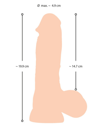 NS Dildo with movable skin 20