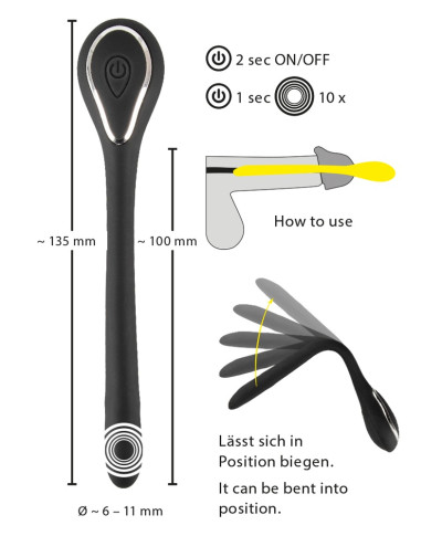 Penisplug Vibrating bendible D