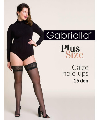 Bielizna-Pończochy Calze Lycra Czarne 4XL5XL Plus Size