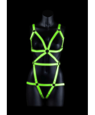 Full Body Harness - GitD - Neon GreenBlack - SM